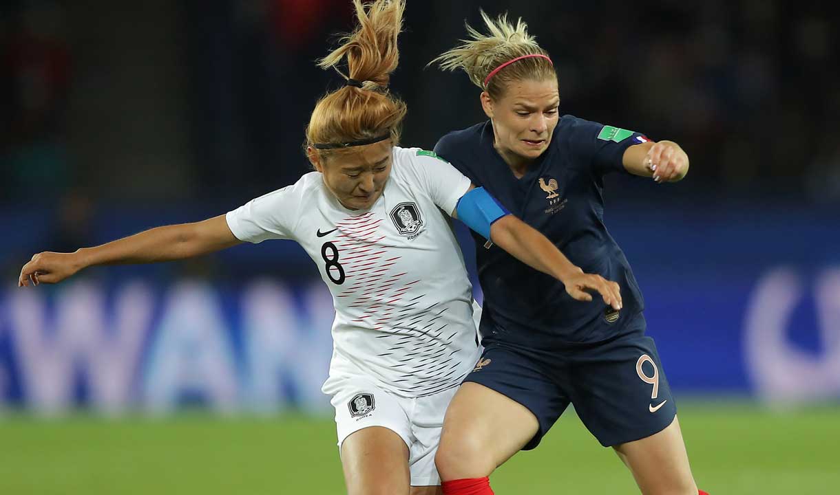 Cho So-hyun in action against France