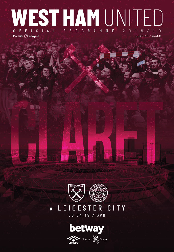 Claret and Blue Day Claret Official Programme cover