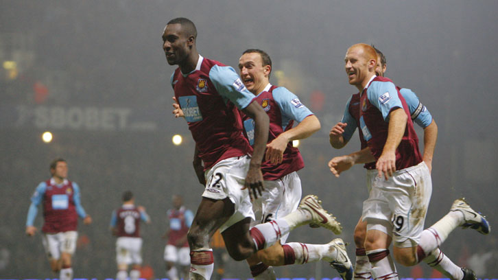 Carlton Cole celebrates scoring