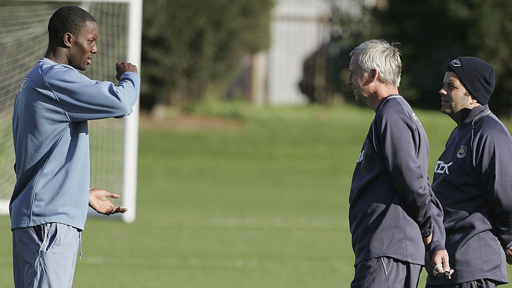 Carlton Cole and Alan Pardew