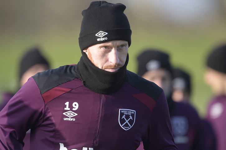 James Collins in training at Rush Green