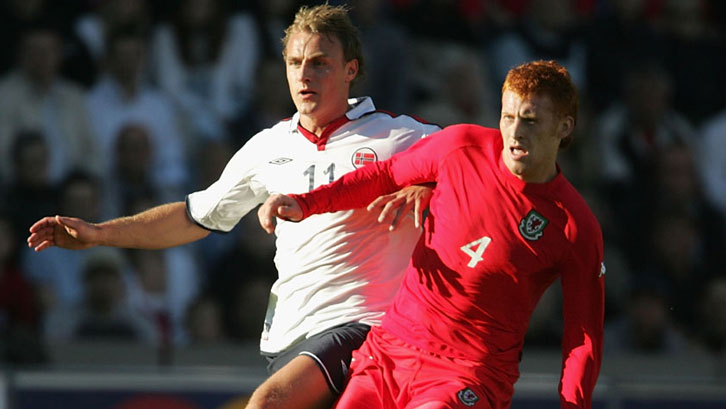 James Collins made his Wales debut against Norway at the age of 20 in 2004