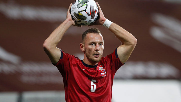 Vladimír Coufal in action for Czech Republic