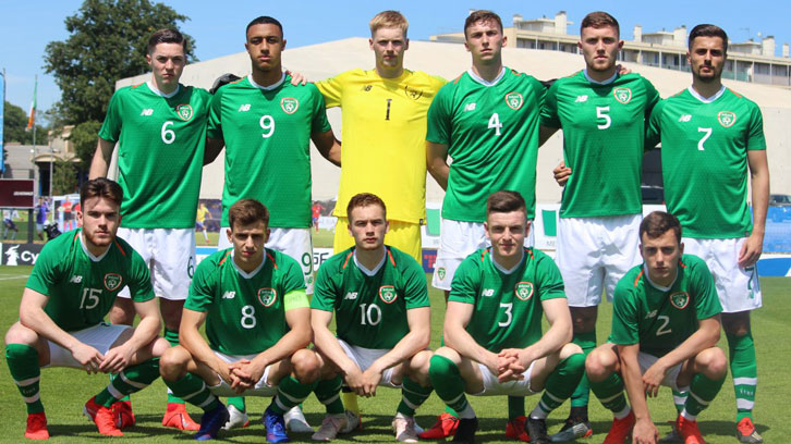 Conor Coventry and his Republic of Ireland U21 teammates