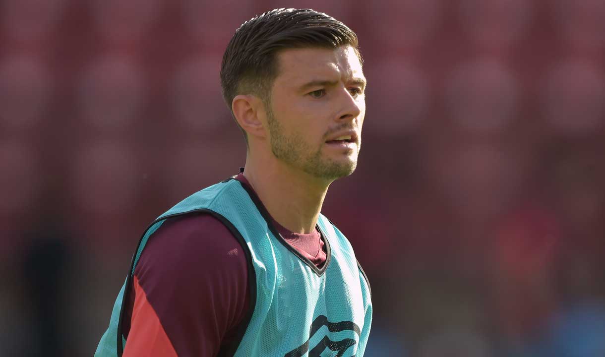 Aaron Cresswell warms up against Leyton Orient