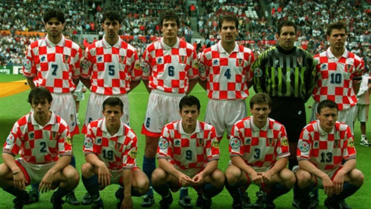 Croatia line up in 1996