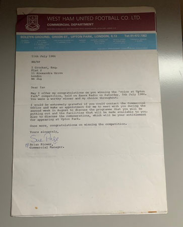Ian Crocker's job offer letter