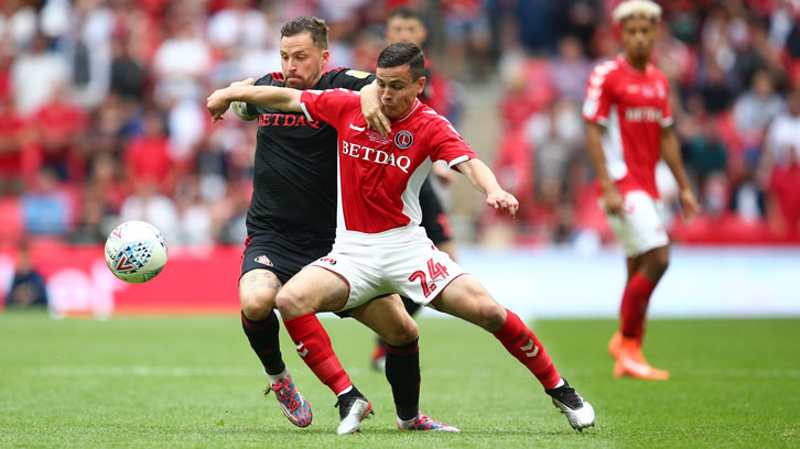 Josh Cullen in action in the League One Play-Off final