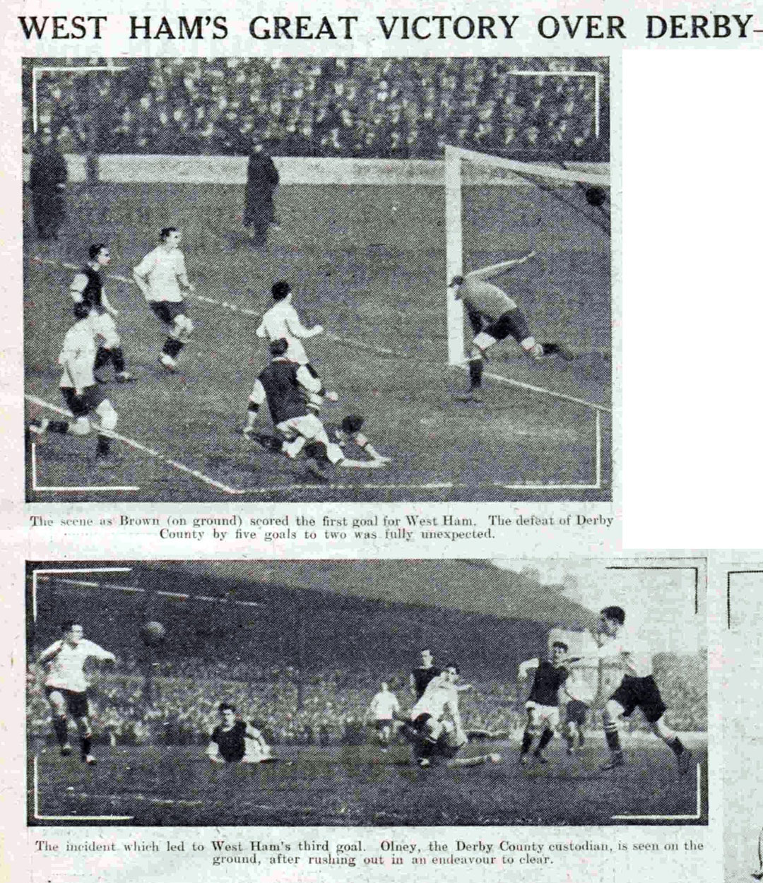 1923 FA Cup semi-final action