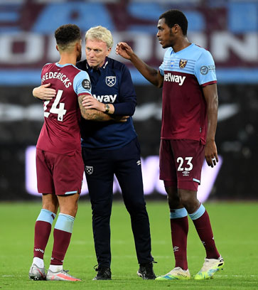 David Moyes celebrates