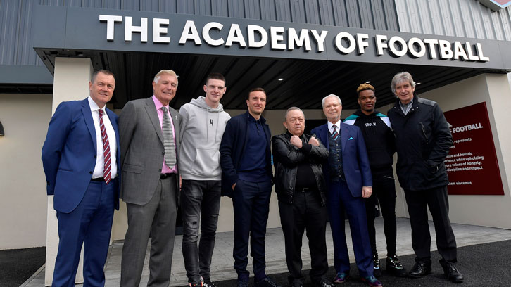 David Sullivan and David Gold at the Academy of Football