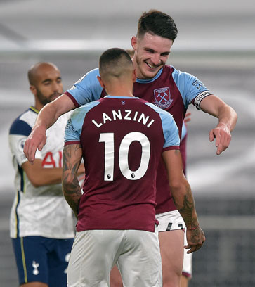 Declan Rice has captained West Ham United in their last six Premier League matches