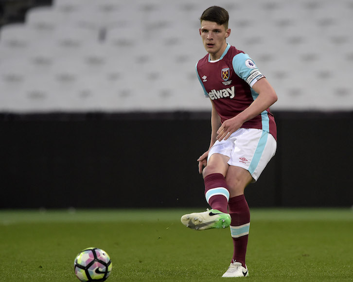 Declan Rice in action