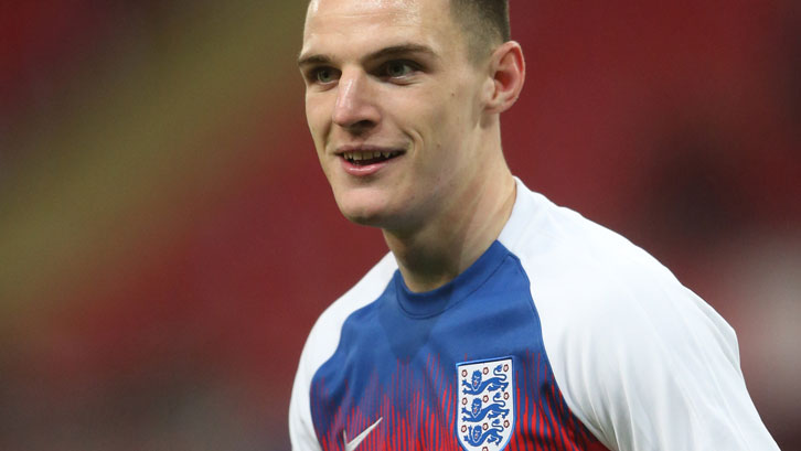 Declan Rice made his England debut against Czech Republic at Wembley last month