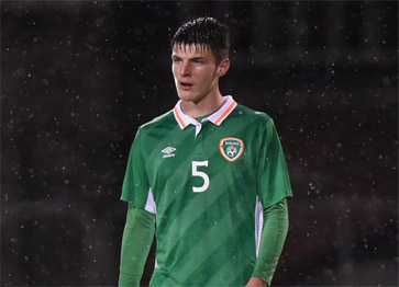 Declan Rice represented Ireland's U21s