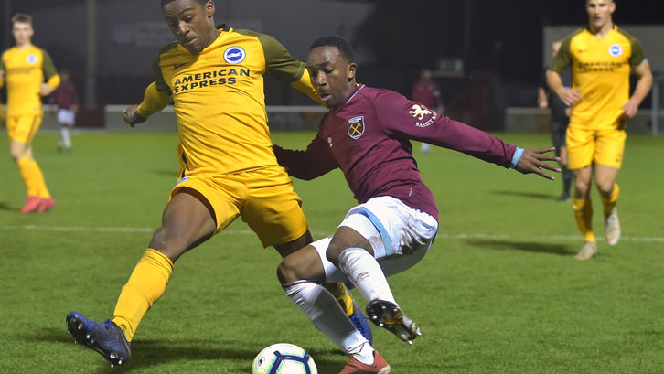 Amadou Diallo in action against Brighton