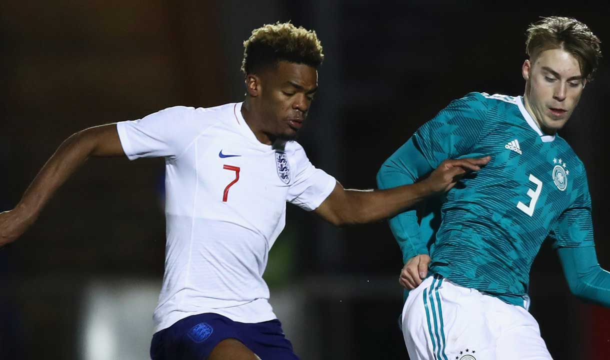 Grady Diangana in action for England