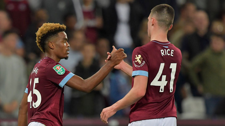 Grady Diangana and Declan Rice