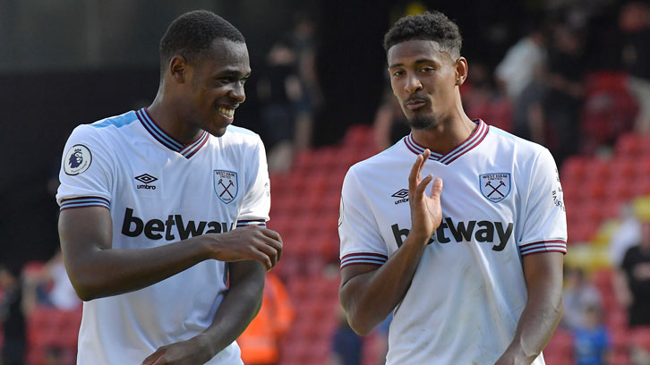 Issa Diop and Sebastien Haller