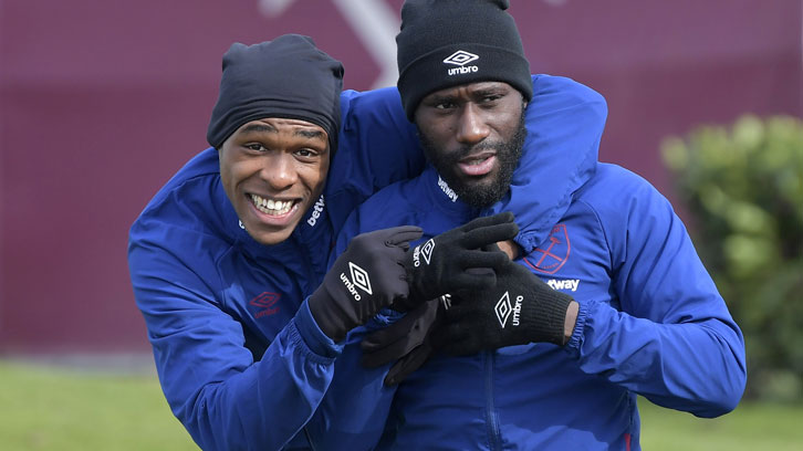 Issa Diop and Arthur Masuaku