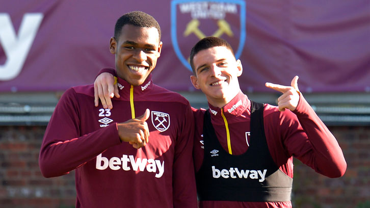 Declan Rice has struck up a close relationship with Issa Diop