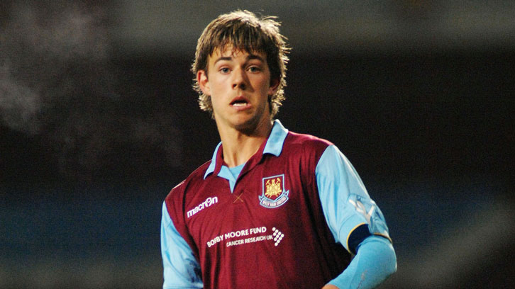 Dylan Tombides in action for West Ham U18s