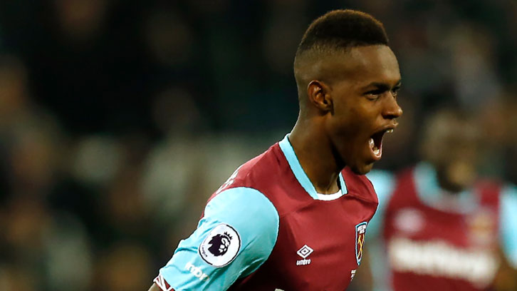 Edimilson Fernandes scored West Ham United's EFL Cup winner against Chelsea last season