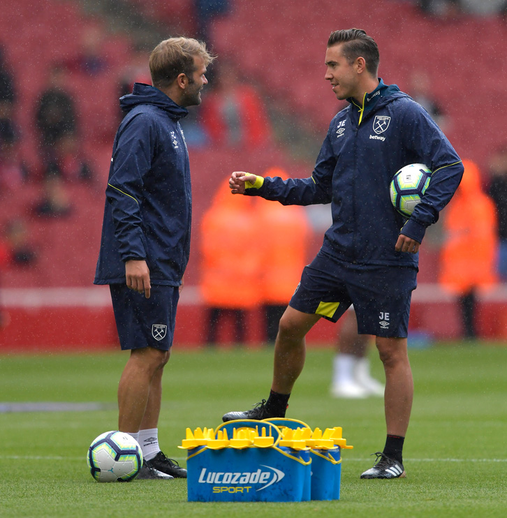 Josh Ewens at a training session