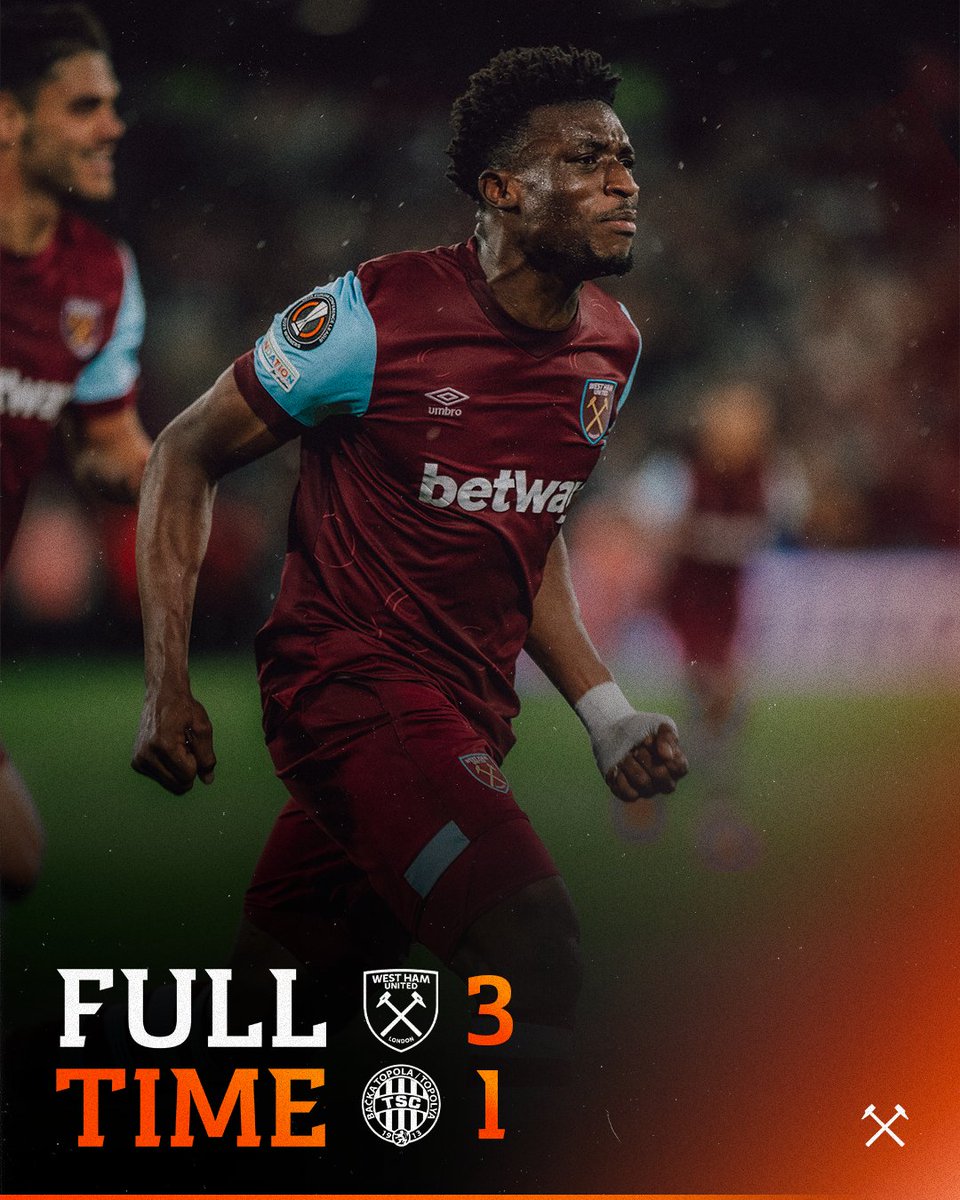 West Ham 3 Backa Topola 1: Mohammed Kudus inspires comeback with
