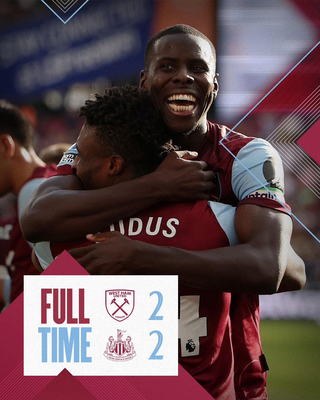 West Ham 2-2 Newcastle: Mohammed Kudus' first Premier League goal earns  Hammers last-minute draw, Football News