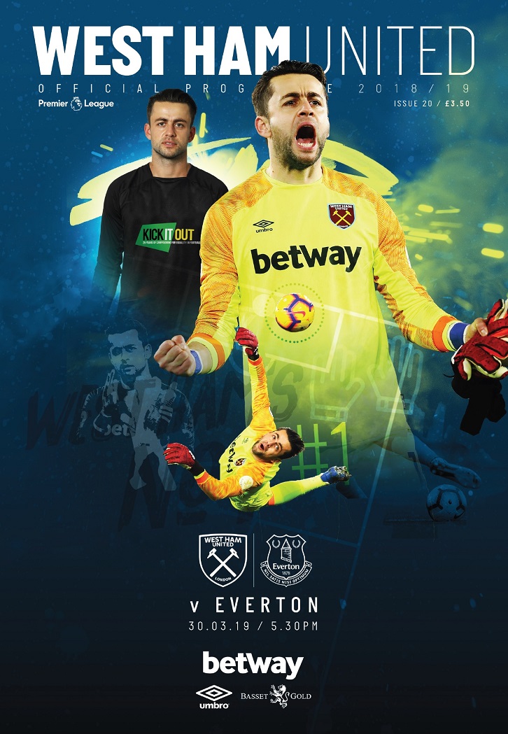 Lukasz Fabianski on the cover of Saturday's Official Programme