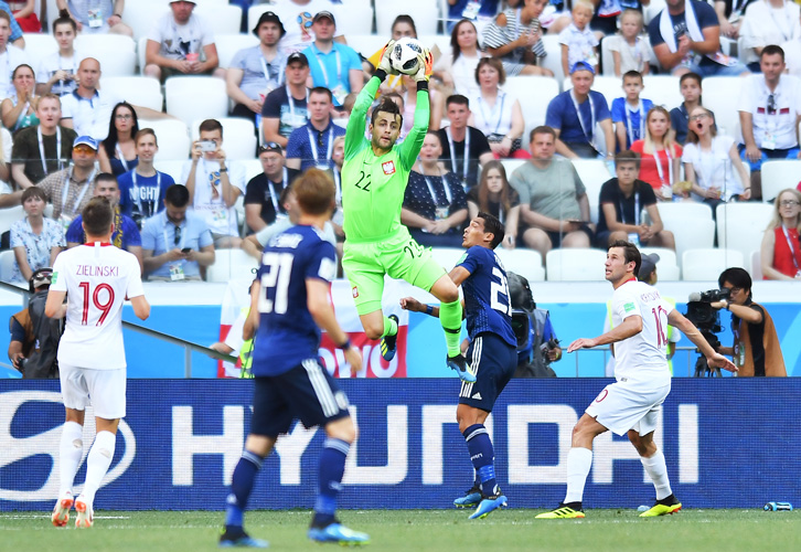 Lukasz Fabianski in action for Poland