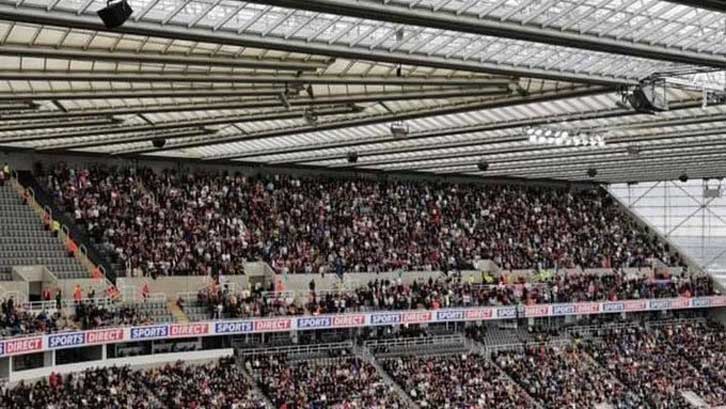 The Claret and Blue Army at St James' Park