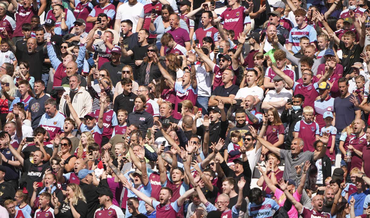 Fans at London Stadium