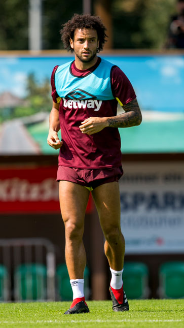 Felipe Anderson in training in Kitzbuhel