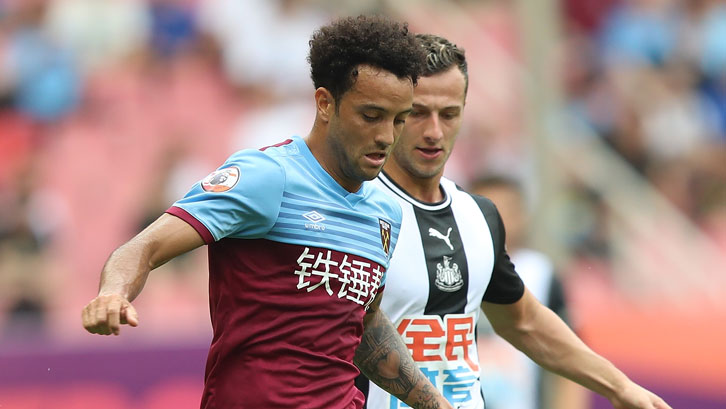 Felipe Anderson in action against Newcastle in Shanghai