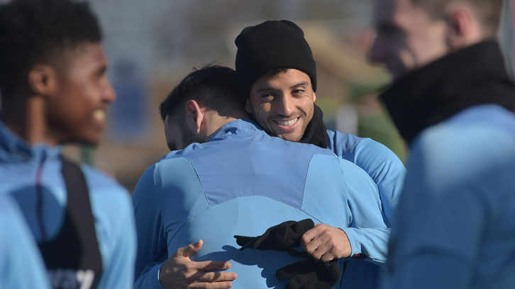 Felipe Anderson in training at Rush Green