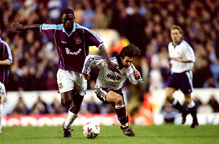 Marc-Vivien Foe played 48 times for West Ham United between January 1999 and May 2000