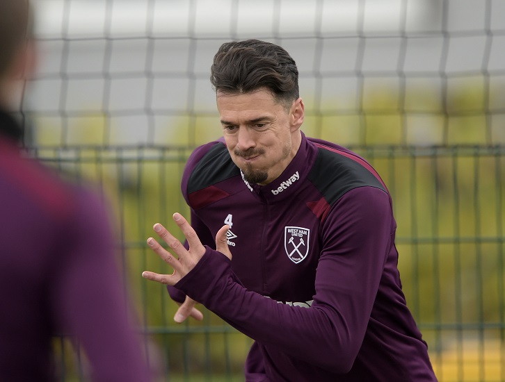 Jose Fonte in training at Rush Green