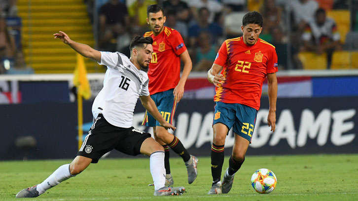 Pablo Fornals in action in the UEFA European U21 Championship final against Germany