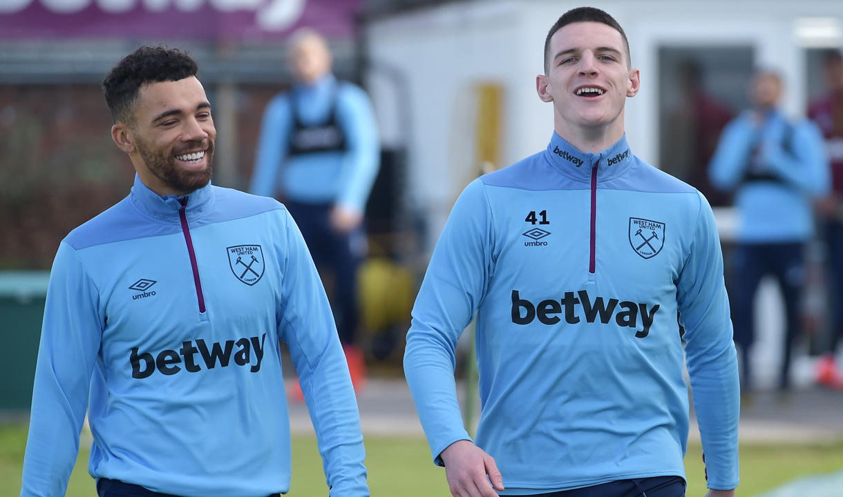 Ryan Fredericks and Declan Rice