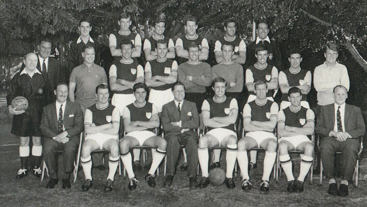 The West Ham United squad in Africa in June 1961