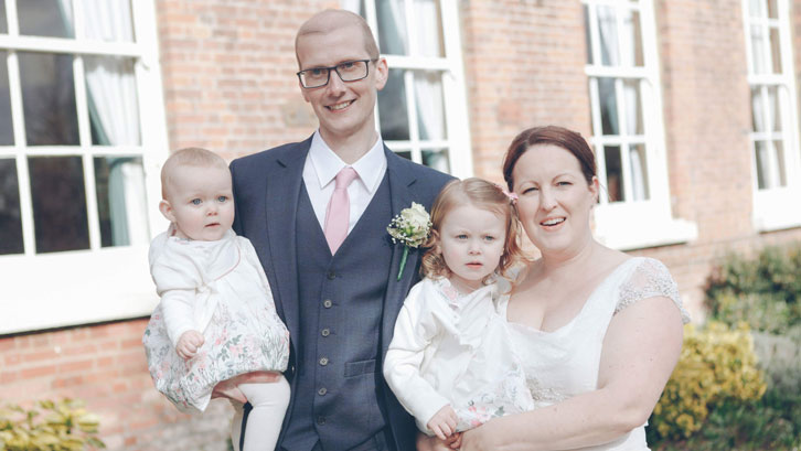 Gary Nelson with his family