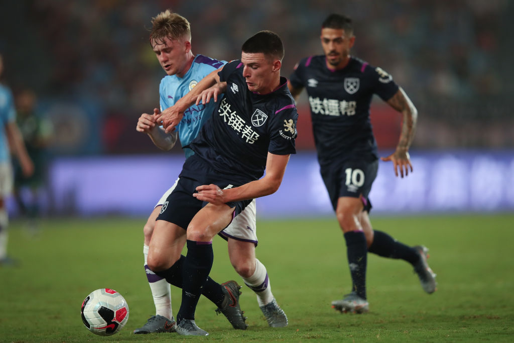 Declan Rice in action in Nanjing