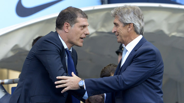 Bilic with Pellegrini ahead of the match