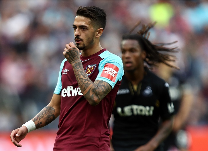 Manuel Lanzini returned to action against Swansea City