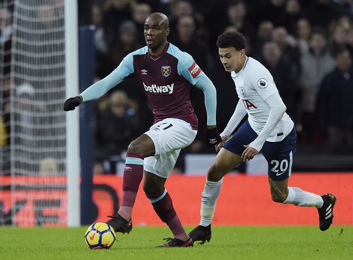 Angelo Ogbonna has played all 1,080 minutes of the Hammers' last 12 Premier League matches