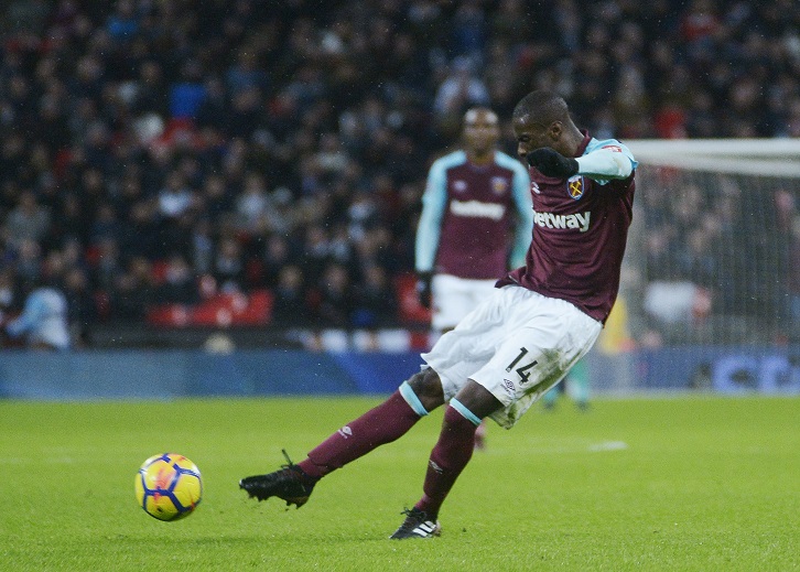 Pedro Obiang scores at Wembley Stadium