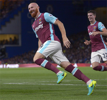 Ginge scored against Chelsea on the opening day