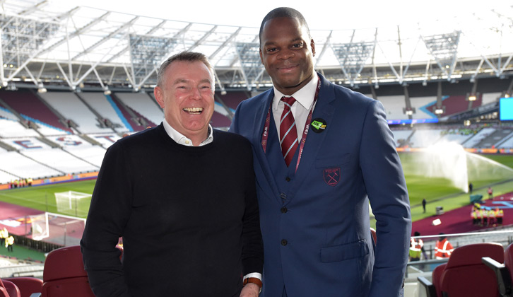 Marlon Harewood now works as a West Ham United Club Ambassador